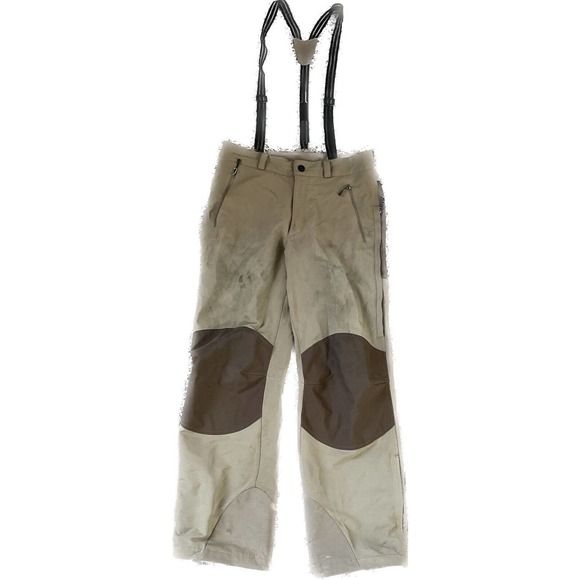 「零」 Patagonia Brown Tan Insulated Suspender Snowpants Style 33425